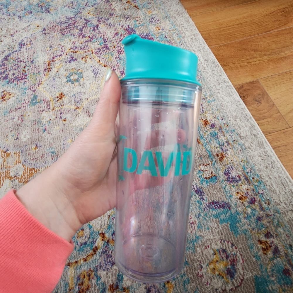 David's Tea, iced tea tumbler.